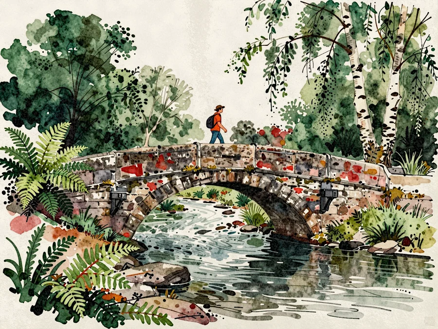 Day 1 · the packhorse bridge