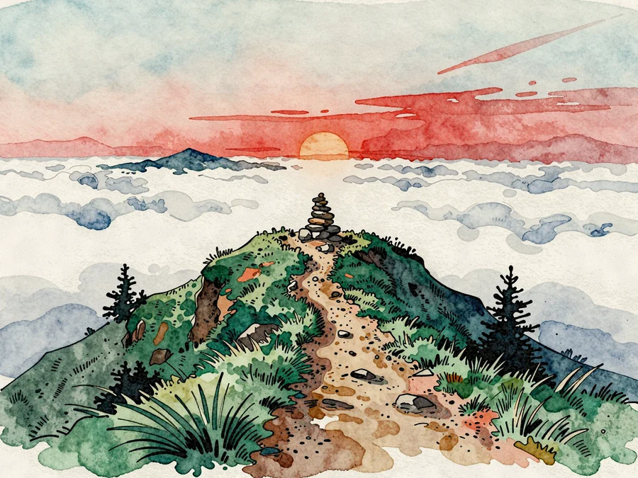 Day 4 · the ridge at sunrise