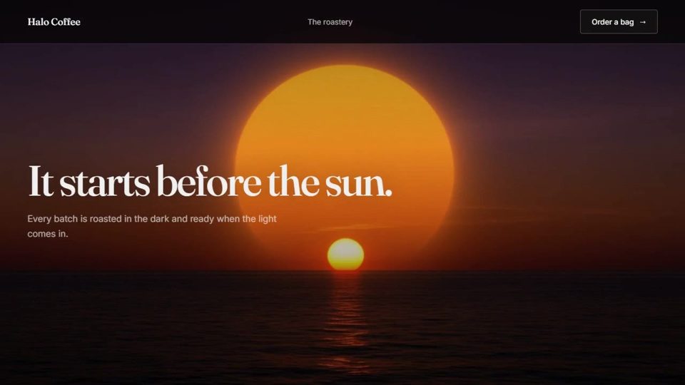 Film cuts: a ring logo becomes the sun